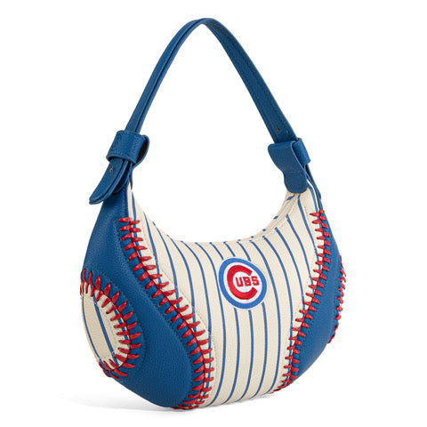 Chicago Cubs Montana West Baseball Stitch Royal/Pinstripe Shoulder Bag