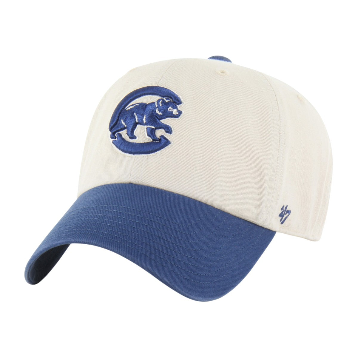 Chicago Cubs Natural Two Toned Blue '47 Clean Up Adjustable Hat