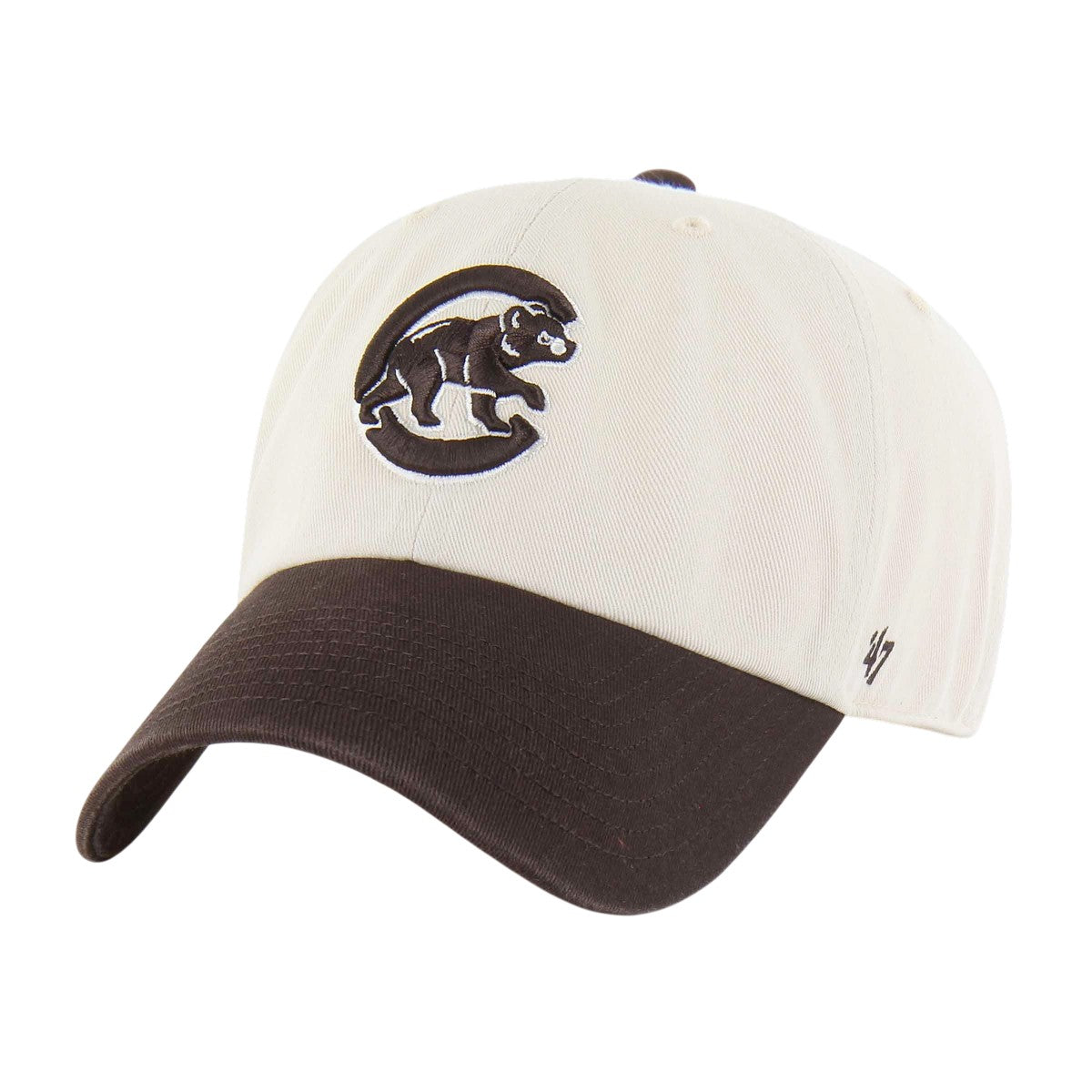 Chicago Cubs Natural Two Toned Brown '47 Clean Up Adjustable Hat