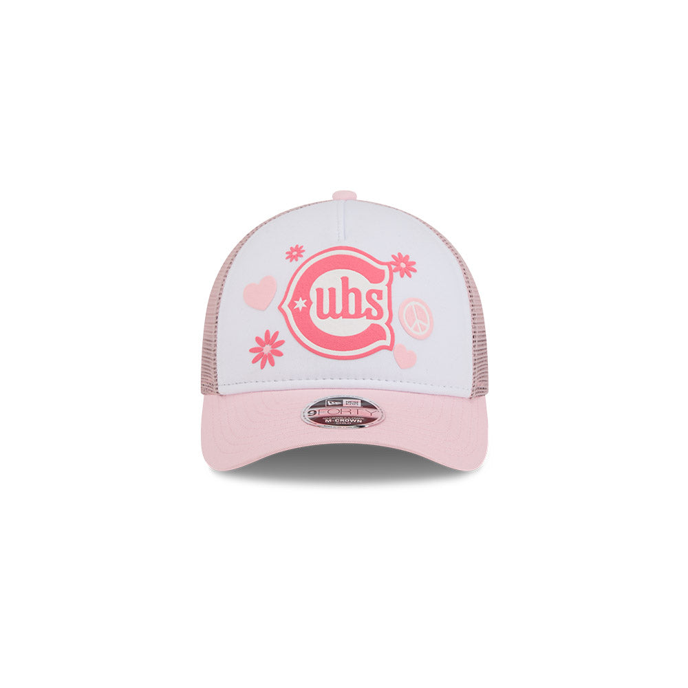 Chicago Cubs New Era 940 M-Crown A-Frame Pink Play Youth Hat