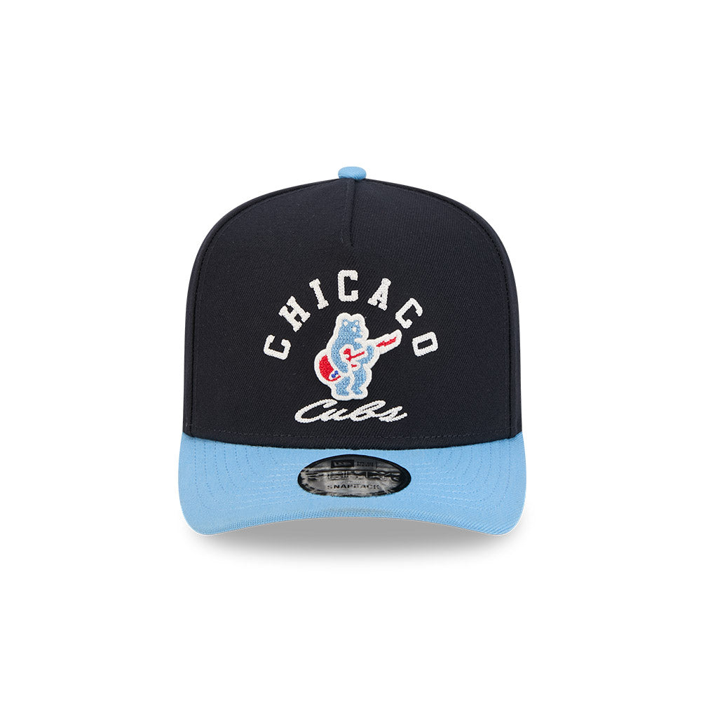 Chicago Cubs New Era 9FIFTY A-Frame Arched Rock Bear Snapback Hat