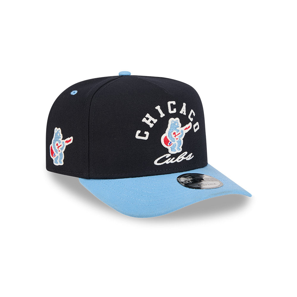 Chicago Cubs New Era 9FIFTY A-Frame Arched Rock Bear Snapback Hat
