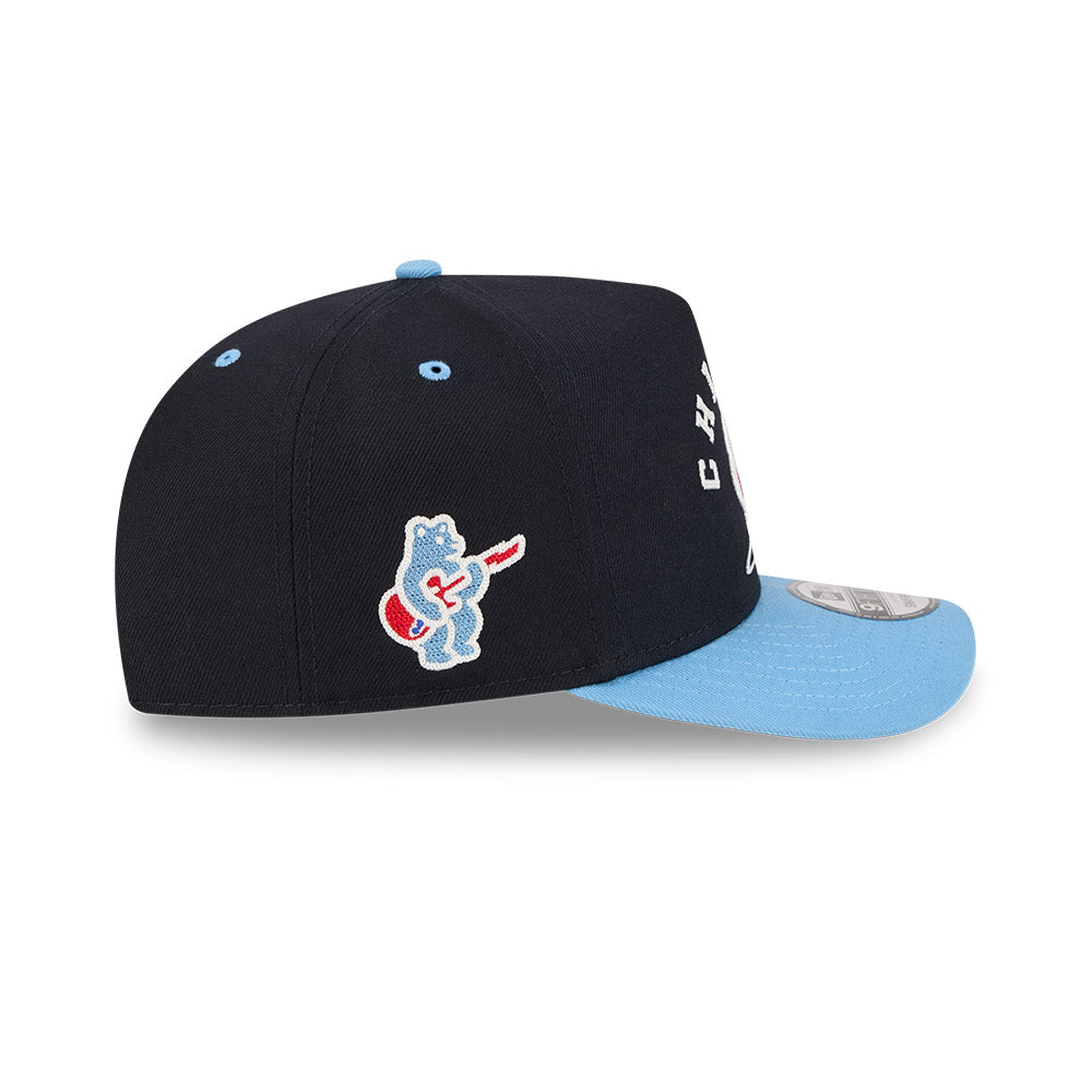 Chicago Cubs New Era 9FIFTY A-Frame Arched Rock Bear Snapback Hat