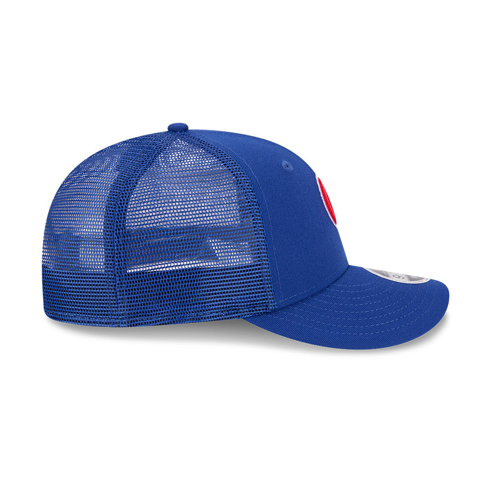 Chicago Cubs New Era 9FIFTY Low Profile Royal Trucker Adjustable Hat