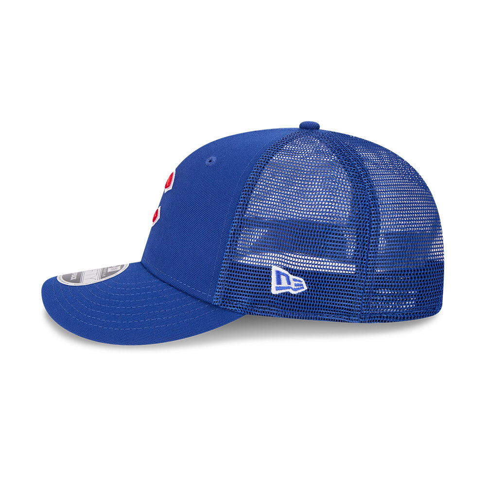 Chicago Cubs New Era 9FIFTY Low Profile Royal Trucker Adjustable Hat