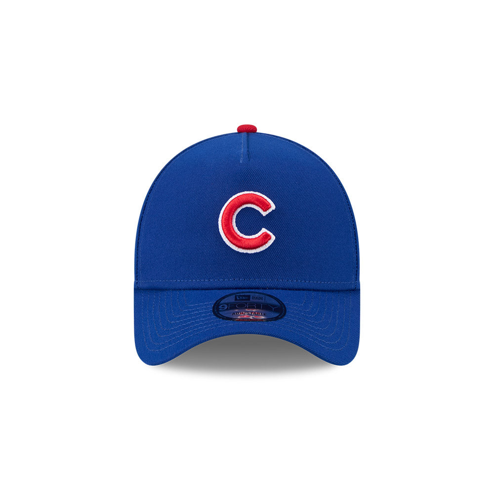 Chicago Cubs New Era 9FORTY A-Frame Royal Home Adjustable Hat