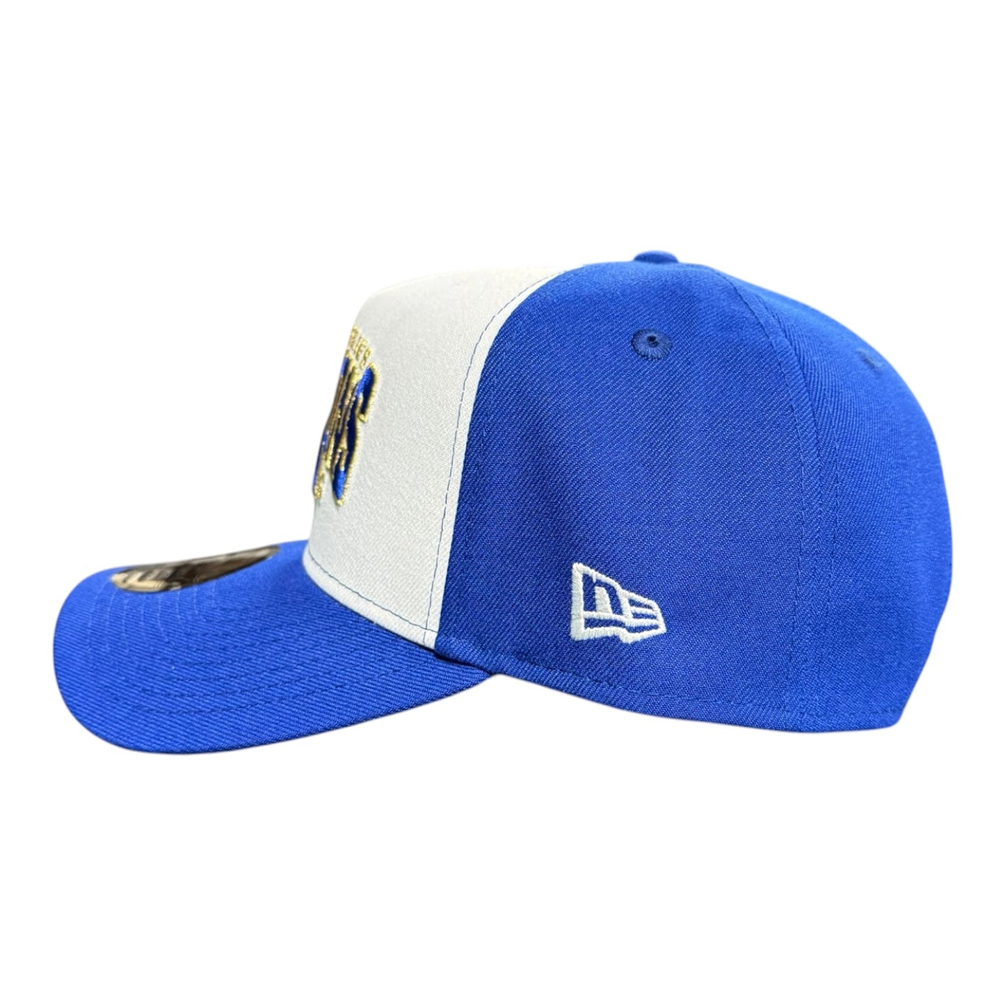 Chicago Cubs New Era 9FORTY A-Frame White/Royal 2016 World Series Champions with 150th Anniversary Patch