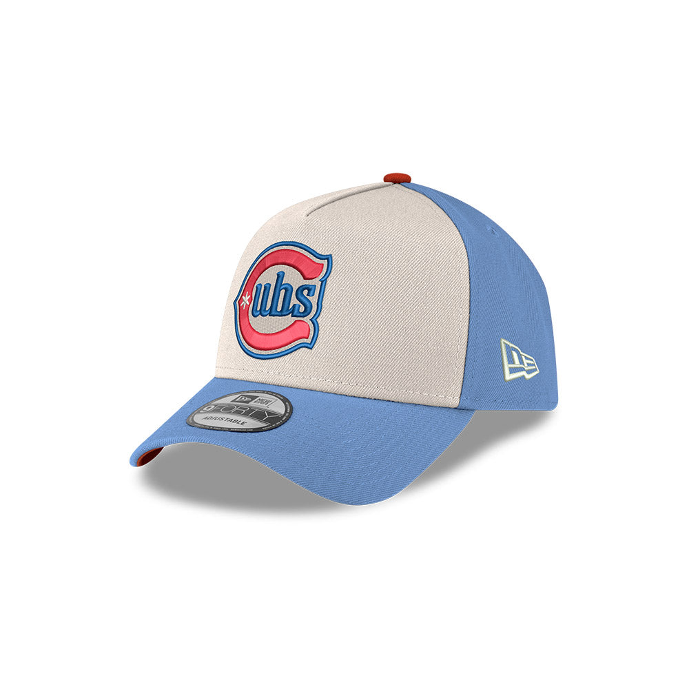 Chicago Cubs New Era 9FORTY Chrome/Sky Red Alternate 150th Anniversary Adjustable Hat