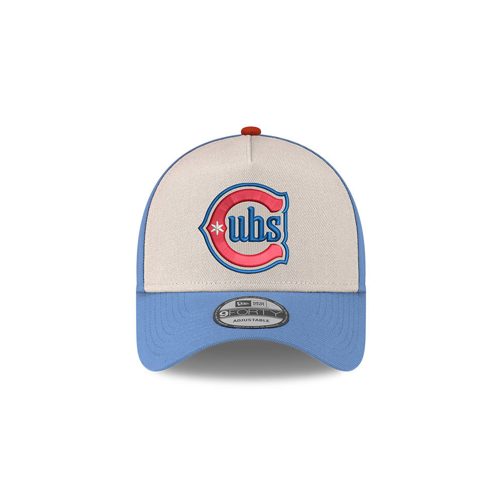 Chicago Cubs New Era 9FORTY Chrome/Sky Red Alternate 150th Anniversary Adjustable Hat