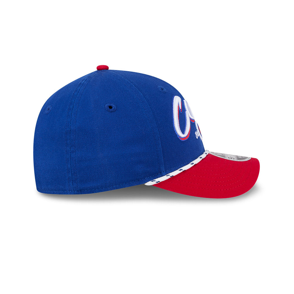 Chicago Cubs New Era 9FORTY M-Crown Team Loyal Royal/Red Rope Adjustable Hat