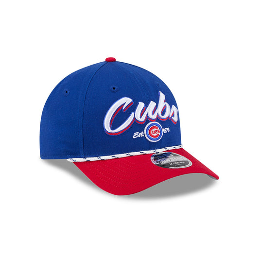 Chicago Cubs New Era 9FORTY M-Crown Team Loyal Royal/Red Rope Adjustable Hat