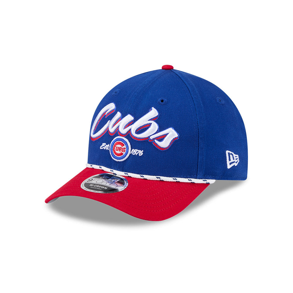 Chicago Cubs New Era 9FORTY M-Crown Team Loyal Royal/Red Rope Adjustable Hat