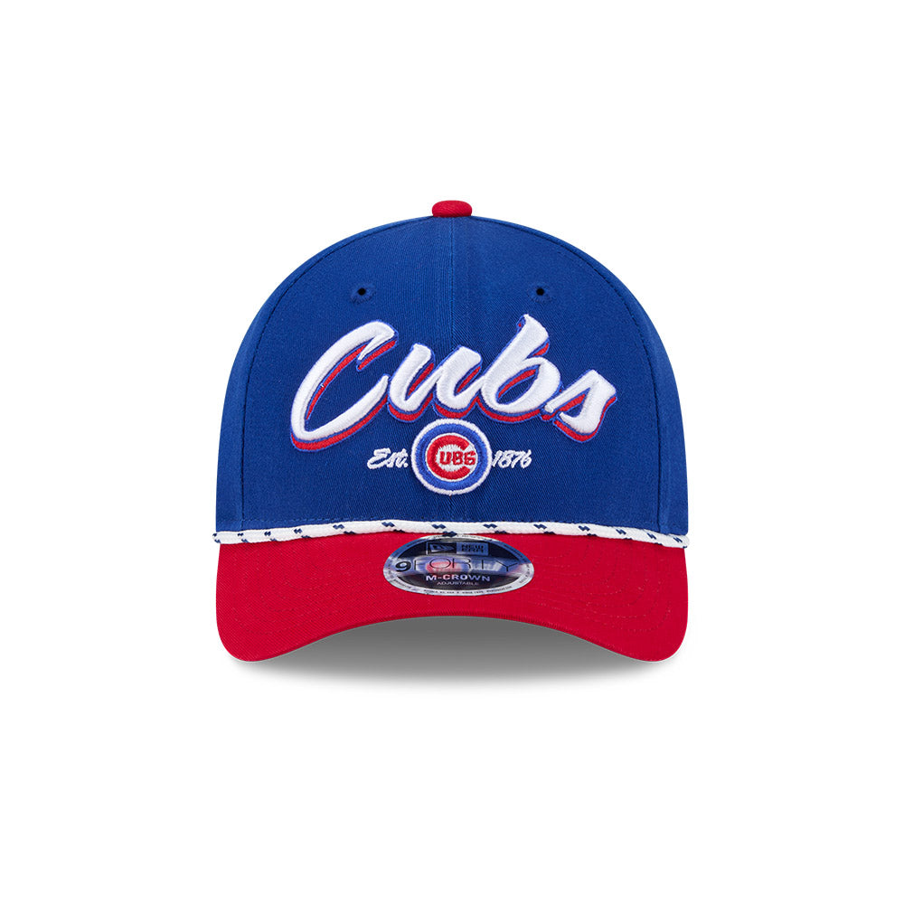 Chicago Cubs New Era 9FORTY M-Crown Team Loyal Royal/Red Rope Adjustable Hat