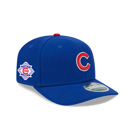 Chicago Cubs New Era 9SEVENTY 150th Anniversary Side Patch Home Stretch-Snap Adjustable Hat