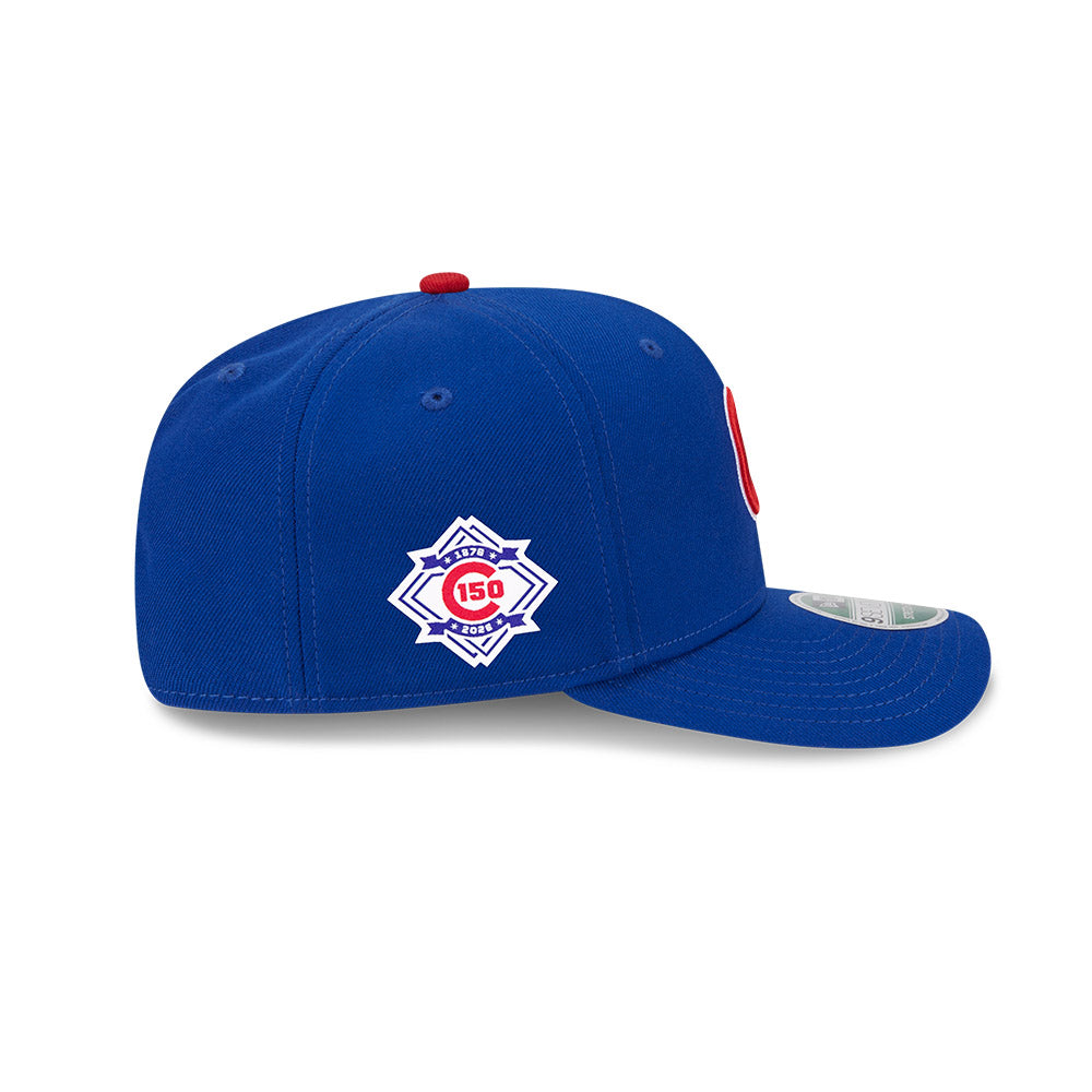 Chicago Cubs New Era 9SEVENTY 150th Anniversary Side Patch Home Stretch-Snap Adjustable Hat