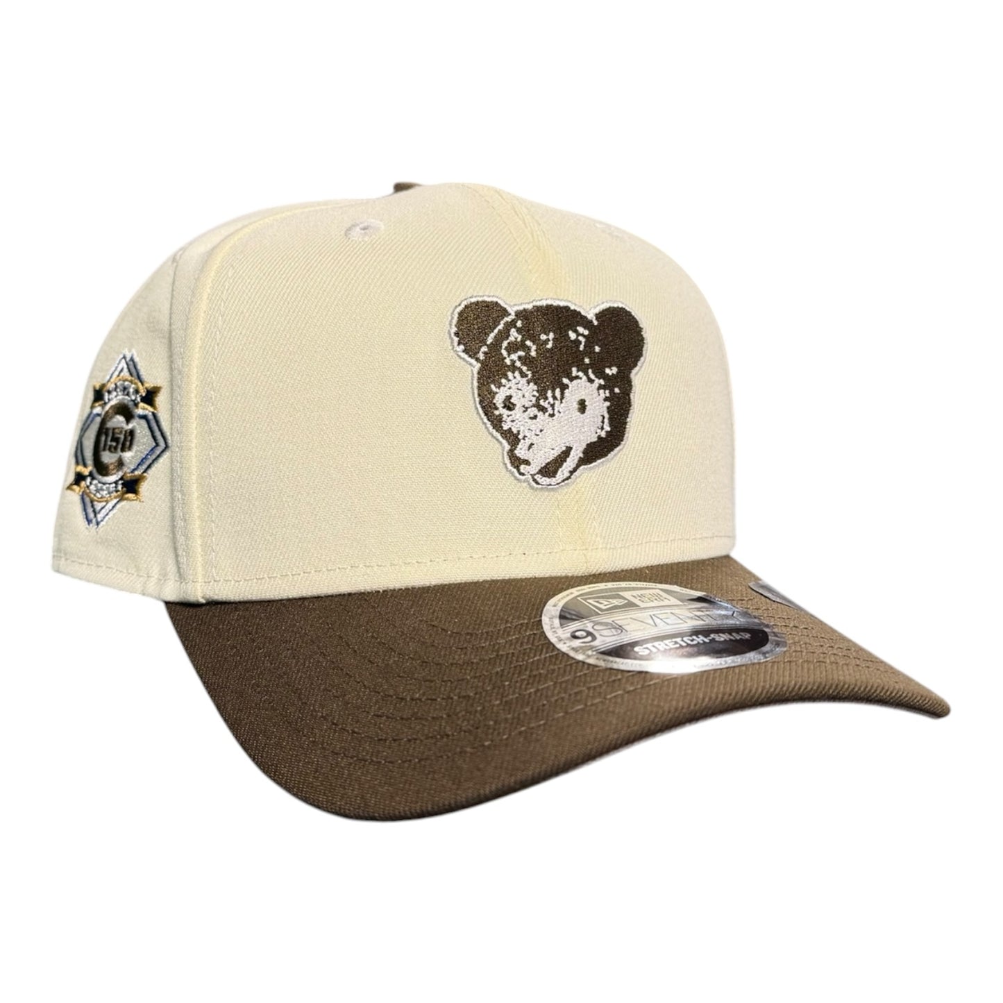 Chicago Cubs New Era 9SEVENTY Chrome/Walnut 150th Anniversary Adjustable Hat