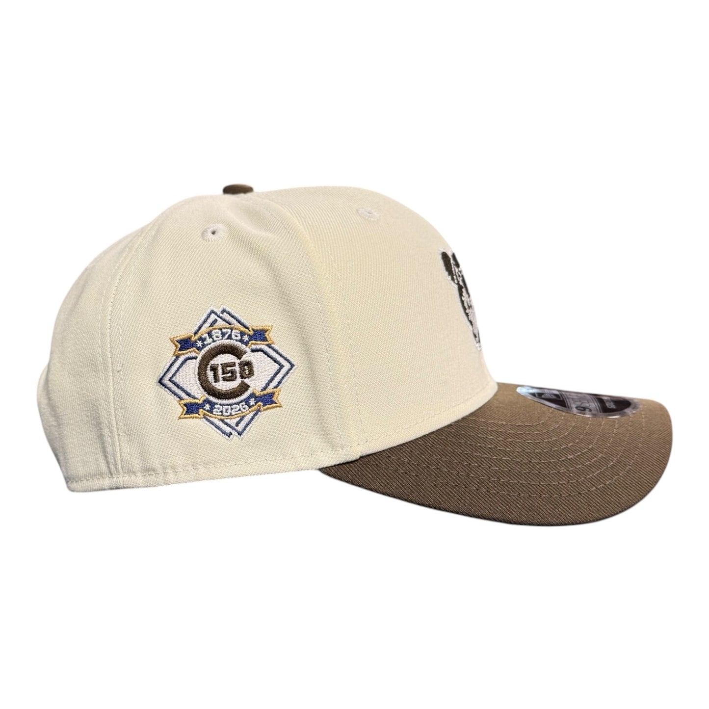 Chicago Cubs New Era 9SEVENTY Chrome/Walnut 150th Anniversary Adjustable Hat
