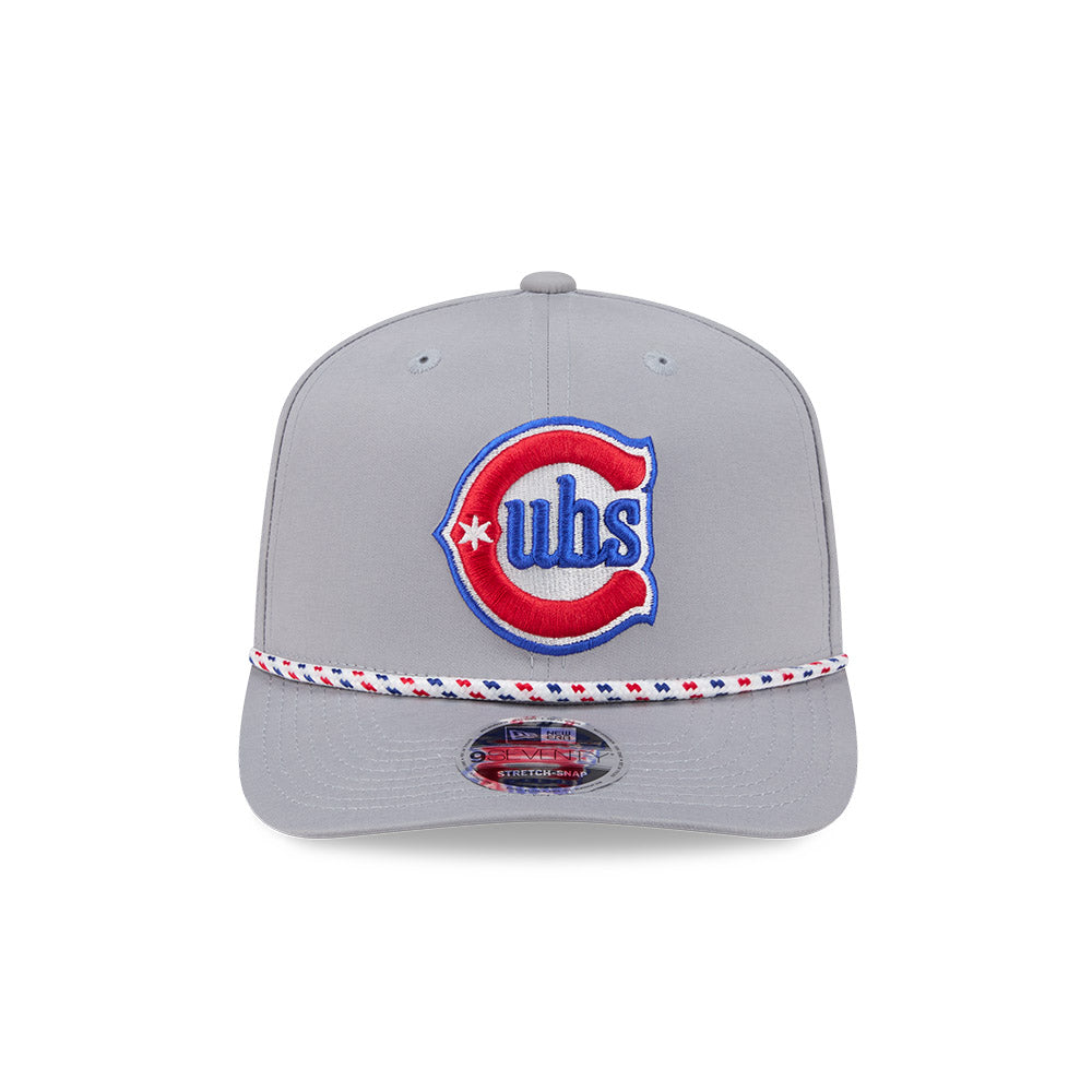 Chicago Cubs New Era 9SEVENTY Grey Sport Rope Alt 2 Snapback Hat