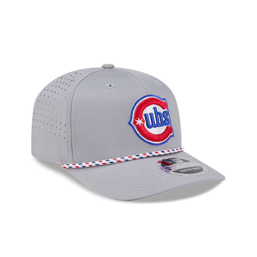 Chicago Cubs New Era 9SEVENTY Grey Sport Rope Alt 2 Snapback Hat