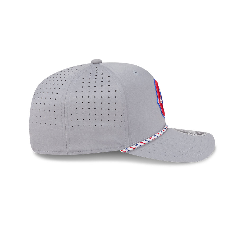 Chicago Cubs New Era 9SEVENTY Grey Sport Rope Alt 2 Snapback Hat