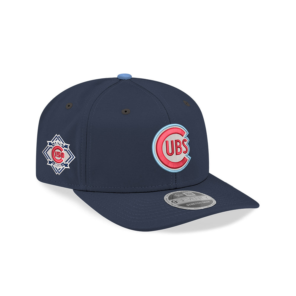 Chicago Cubs New Era 9SEVENTY Navy 1941 Stretch-Snap 150th Year Anniversary Adjustable Hat