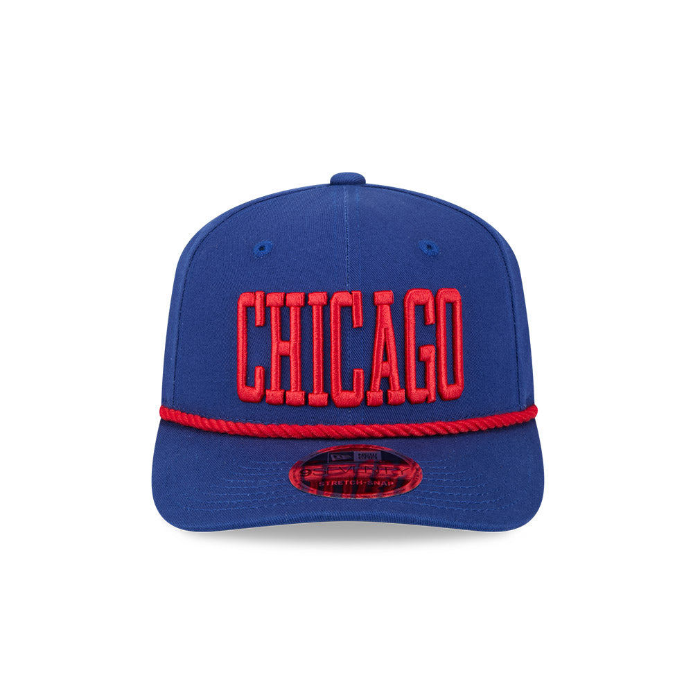 Chicago Cubs New Era 9SEVENTY Royal Wordmark Stretch-Snap Adjustable Hat