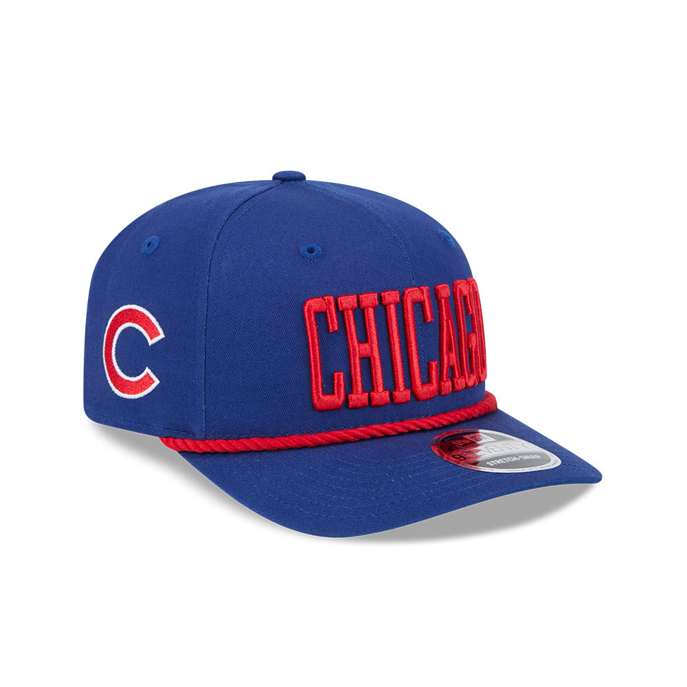 Chicago Cubs New Era 9SEVENTY Royal Wordmark Stretch-Snap Adjustable Hat
