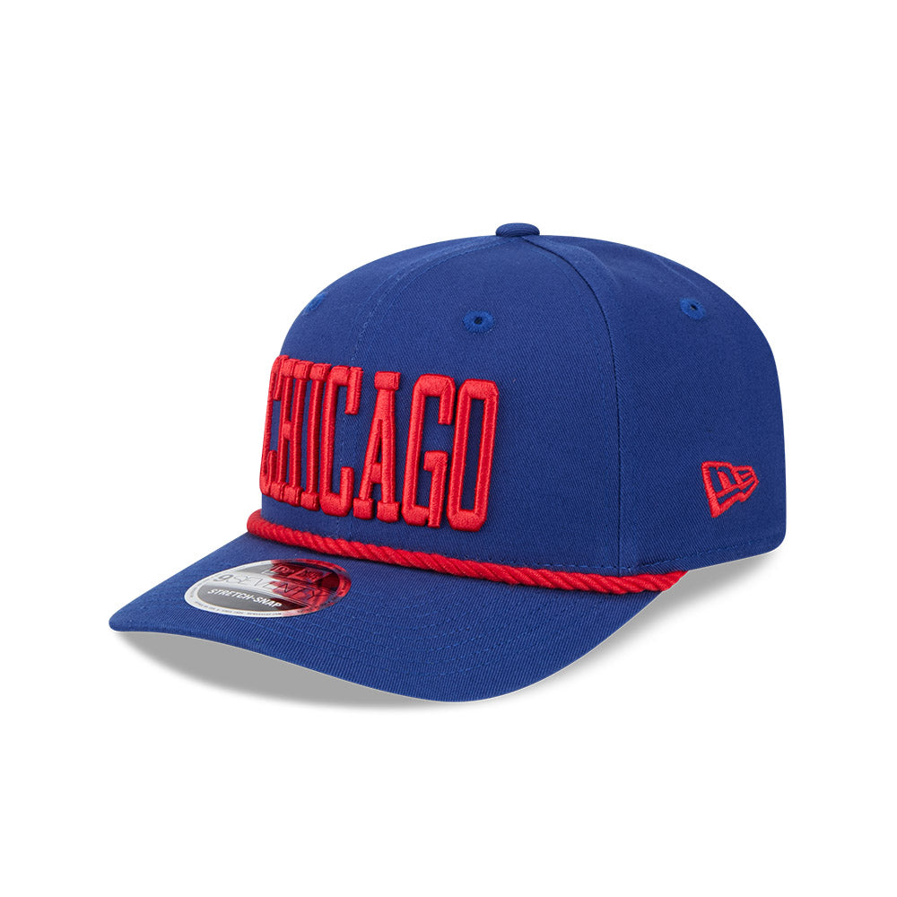 Chicago Cubs New Era 9SEVENTY Royal Wordmark Stretch-Snap Adjustable Hat