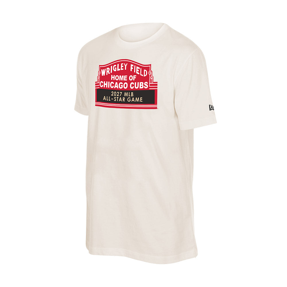 Chicago Cubs New Era Men's Cream 2027 All Star Game T-Shirt