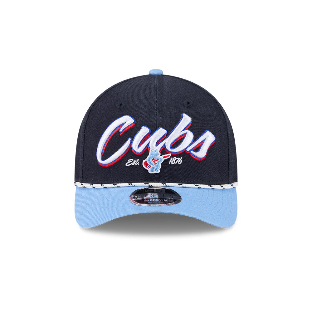 Chicago Cubs New Era Navy Rock Bear 9FORTY M-Crown Rope Adjustable Hat