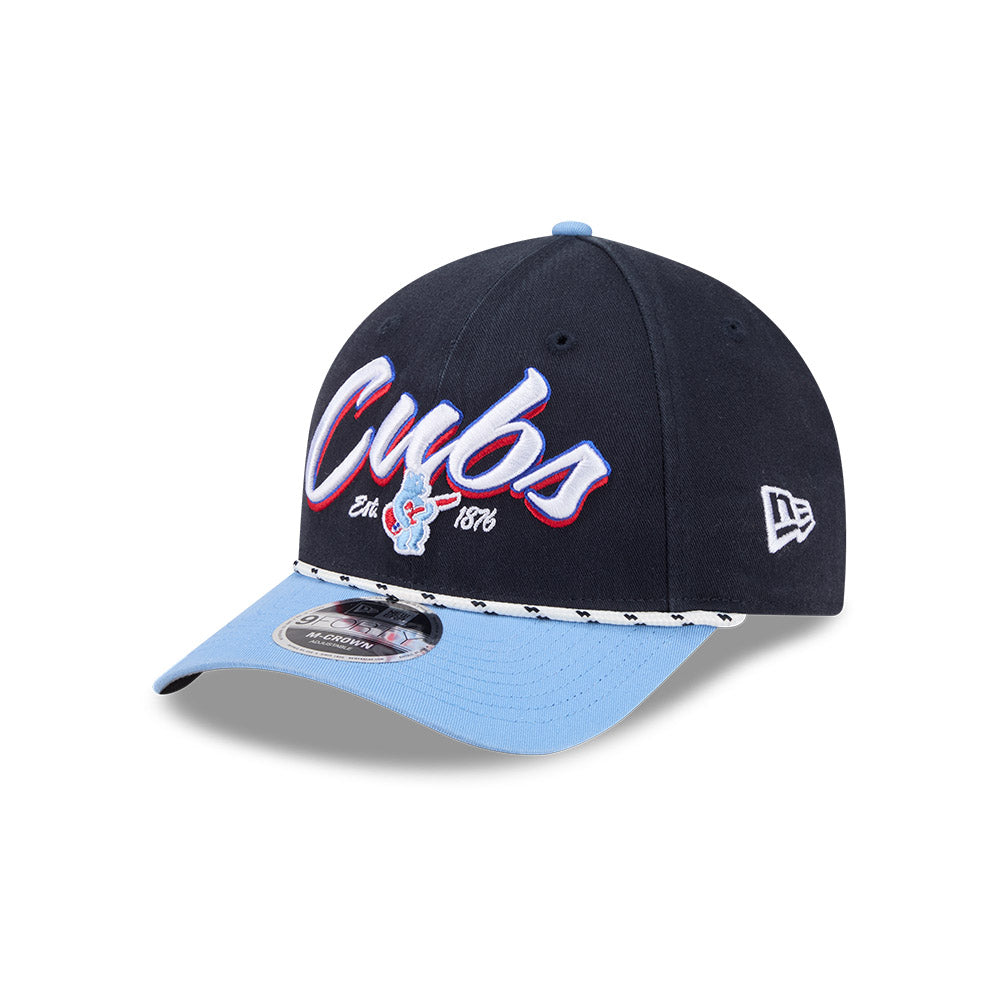 Chicago Cubs New Era Navy Rock Bear 9FORTY M-Crown Rope Adjustable Hat