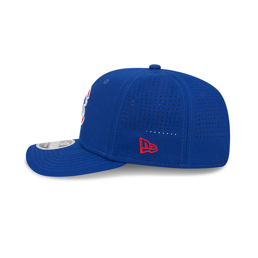 Chicago Cubs New Era Royal 9SEVENTY EG Perforated Stretch-Snap Adjustable Hat