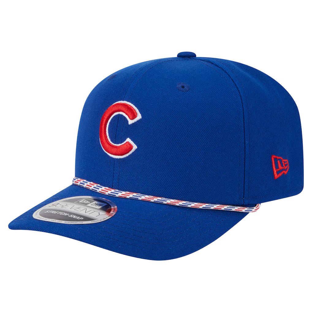 Chicago Cubs New Era Royal C 9SEVENTY Multi Rope Stretch-Snap Adjustable Hat