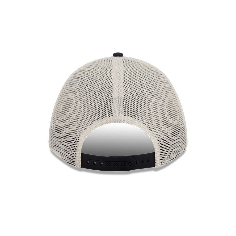 Chicago Cubs New Era Tan/Navy Retro Rock Bear 9FORTY A-Frame Adjustable Hat