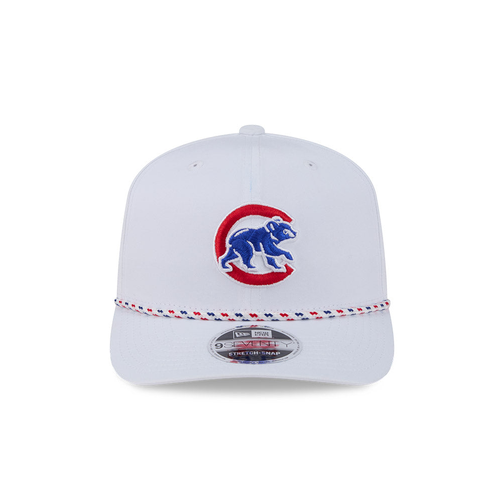 Chicago Cubs New Era White 9SEVENTY Sport Snapback Hat