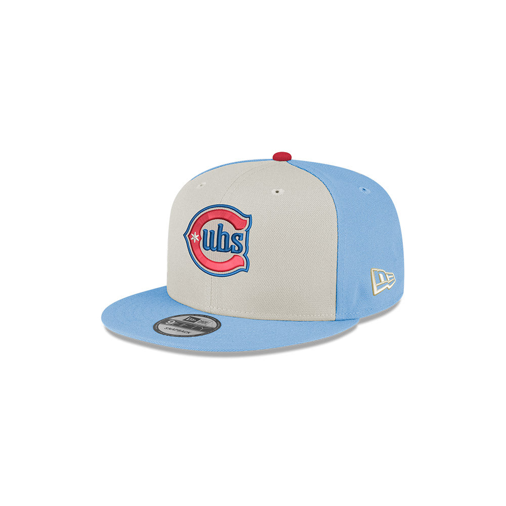 Chicago Cubs New Era Youth Alt Chrome Sky 9FIFTY Snapback Hat