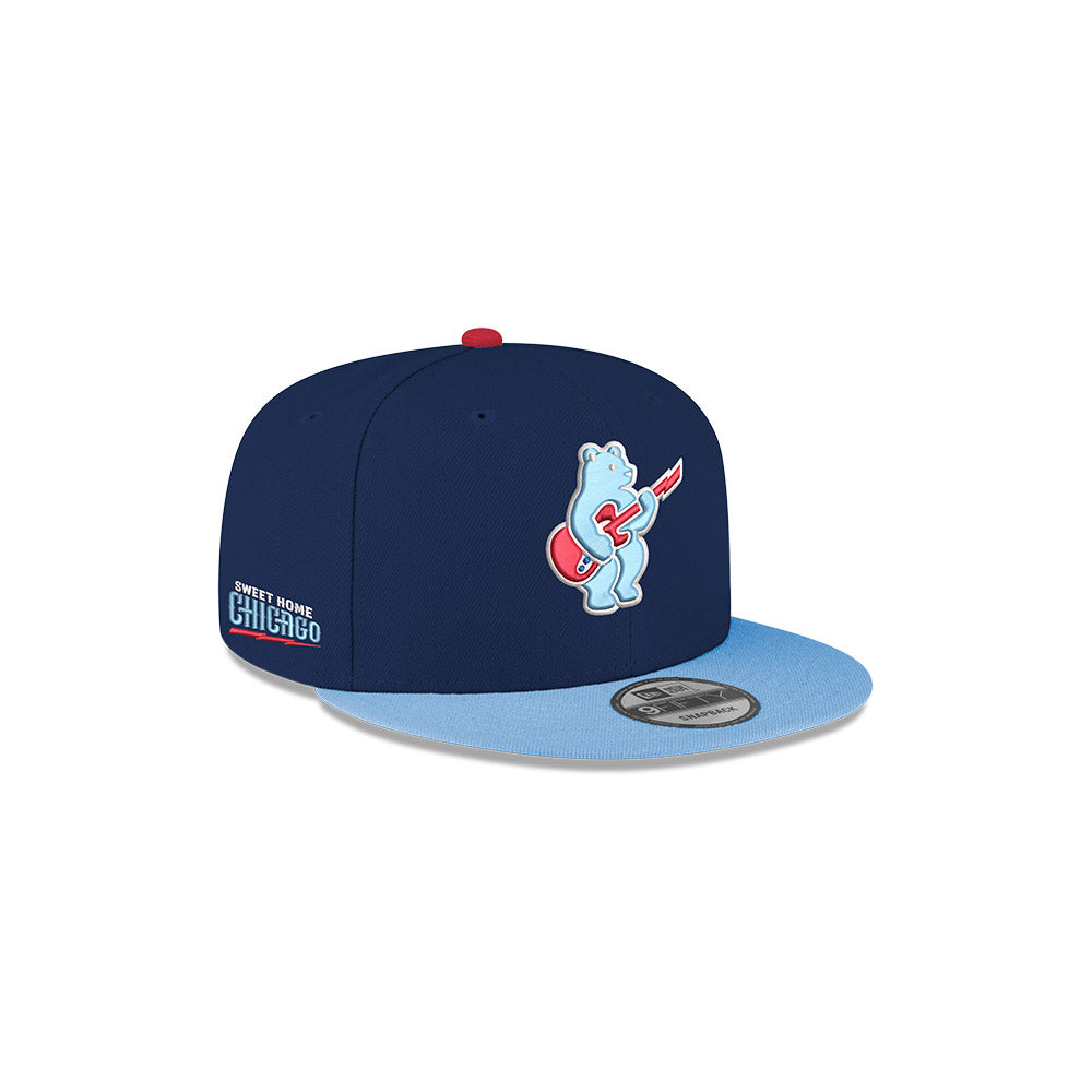 Chicago Cubs New Era Youth Navy/Sky Rock Bear 9FIFTY Snapback Hat