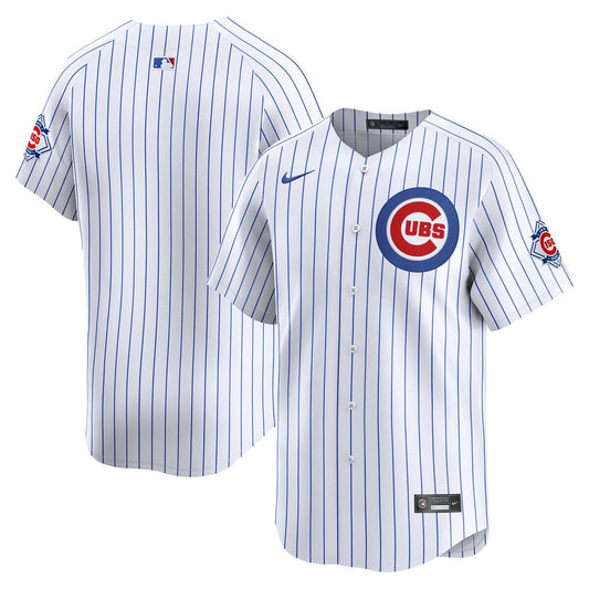 Chicago Cubs Nike Men's 150th Anniversary Home Pinstripe Limited Jersey