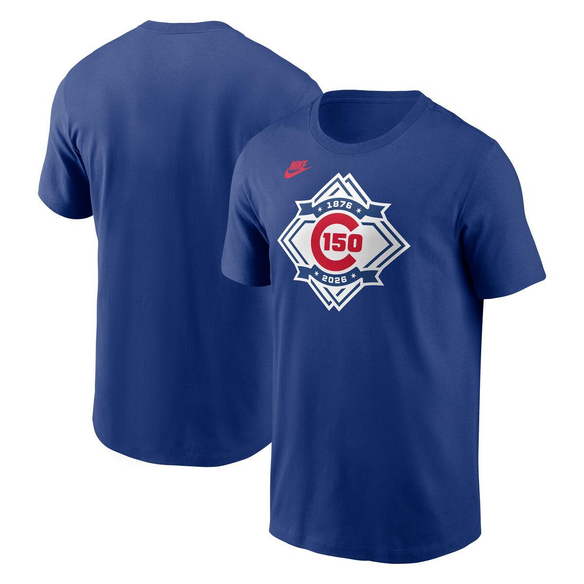 Chicago Cubs Nike  Men's 150th Anniversary Royal T-Shirt