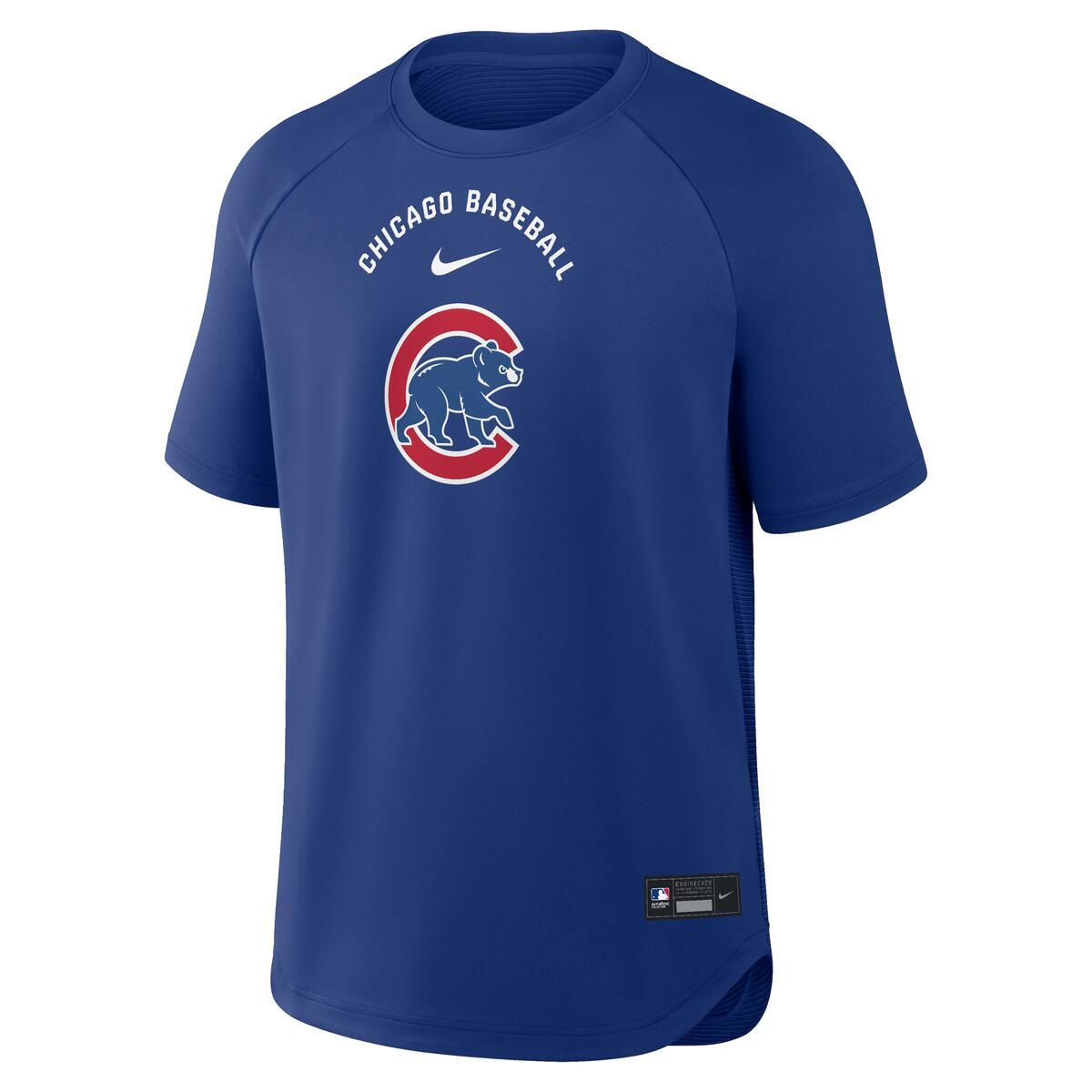 Chicago Cubs Nike Men’s Rush Blue Dri-Fit Batting Practice Pre Game T-Shirt