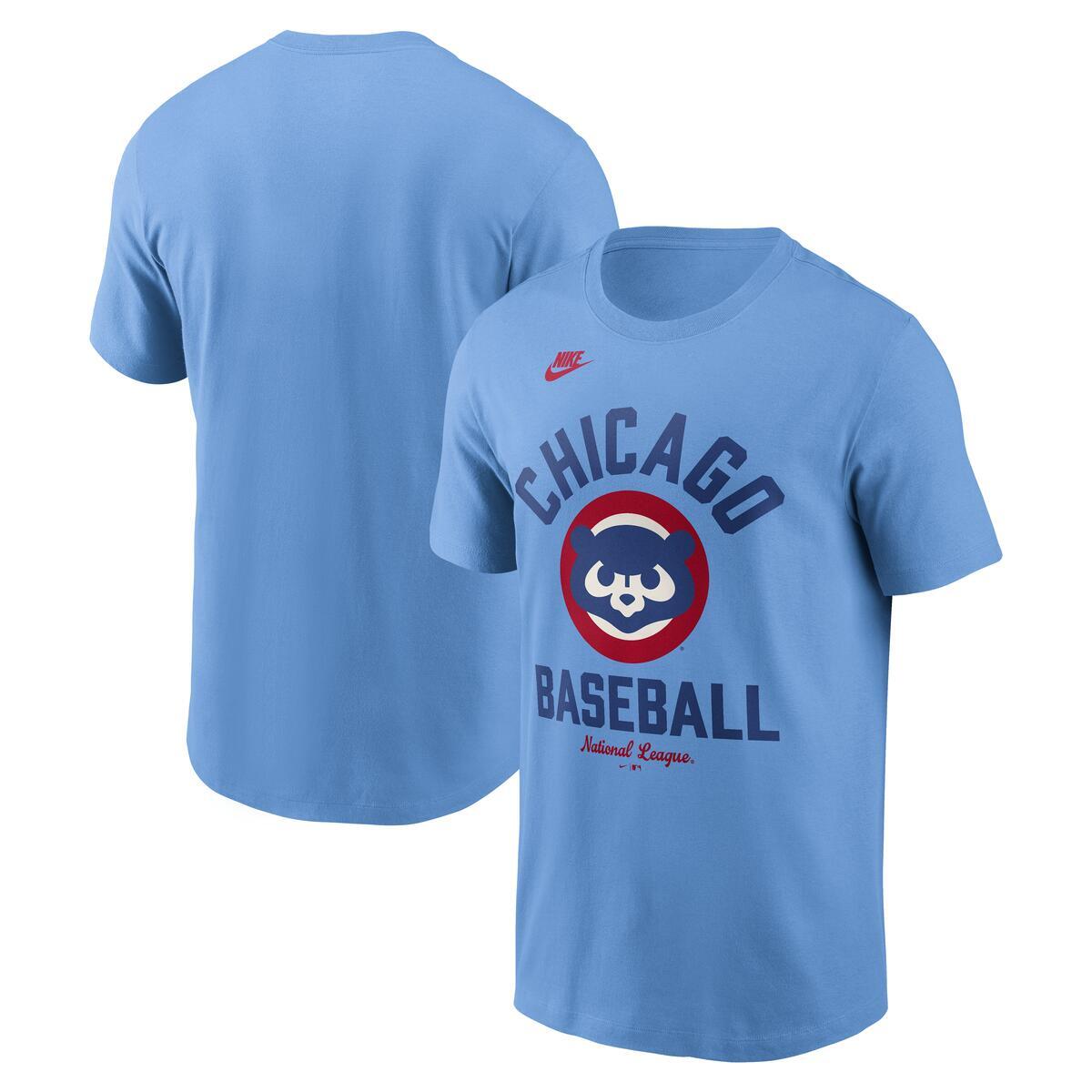 Chicago Cubs Nike Men's Valor Blue 1984 Logo T-Shirt