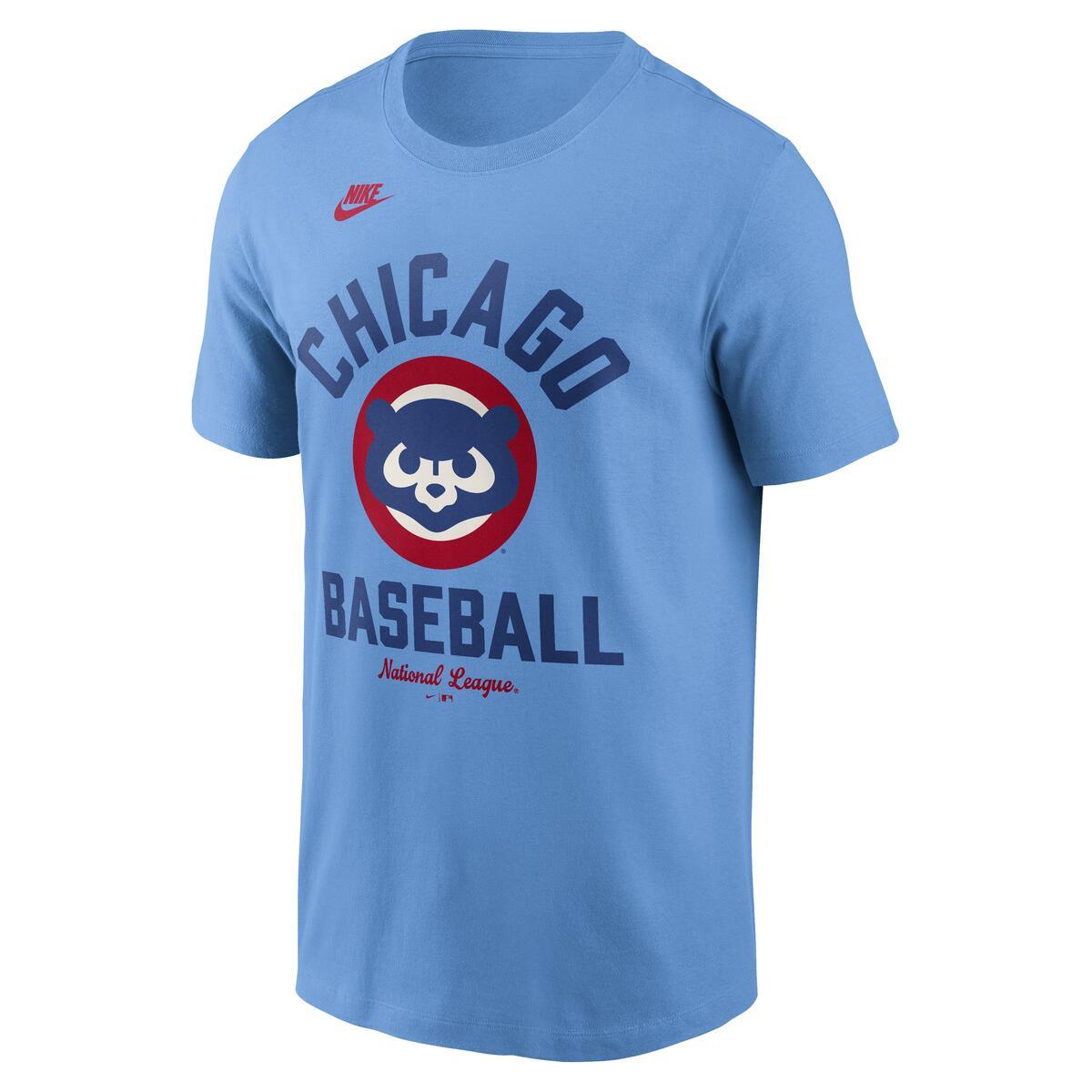 Chicago Cubs Nike Men's Valor Blue 1984 Logo T-Shirt