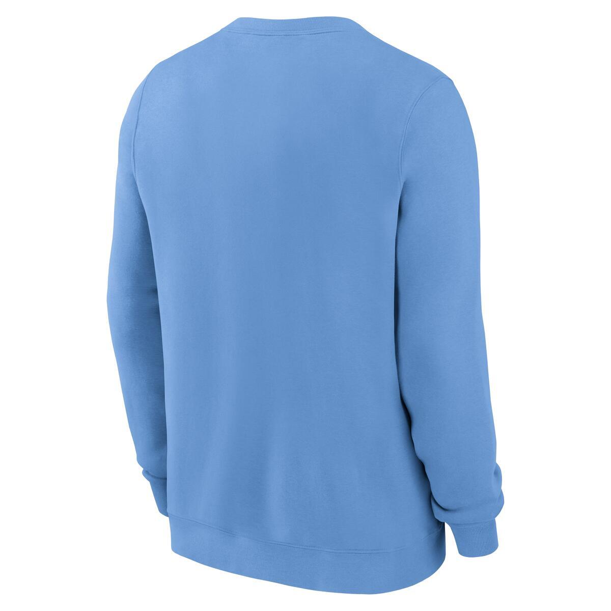 Chicago Cubs Nike Valor Blue Club Fleece Crewneck Sweatshirt