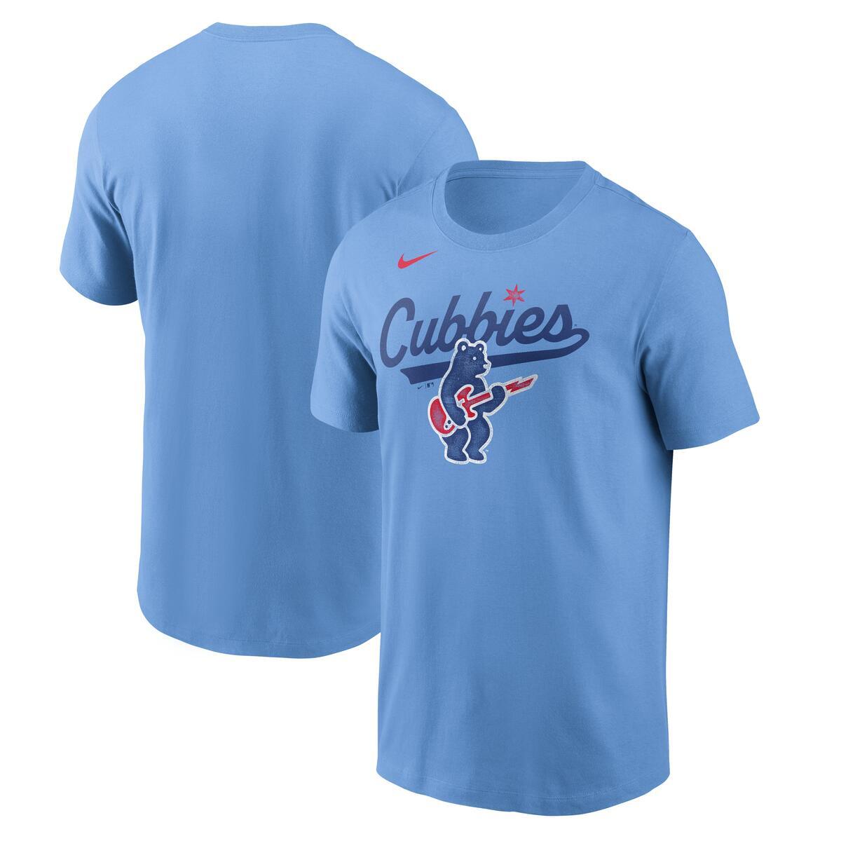 Chicago Cubs Nike Valor Blue “Cubbies” Rockbear T-Shirt
