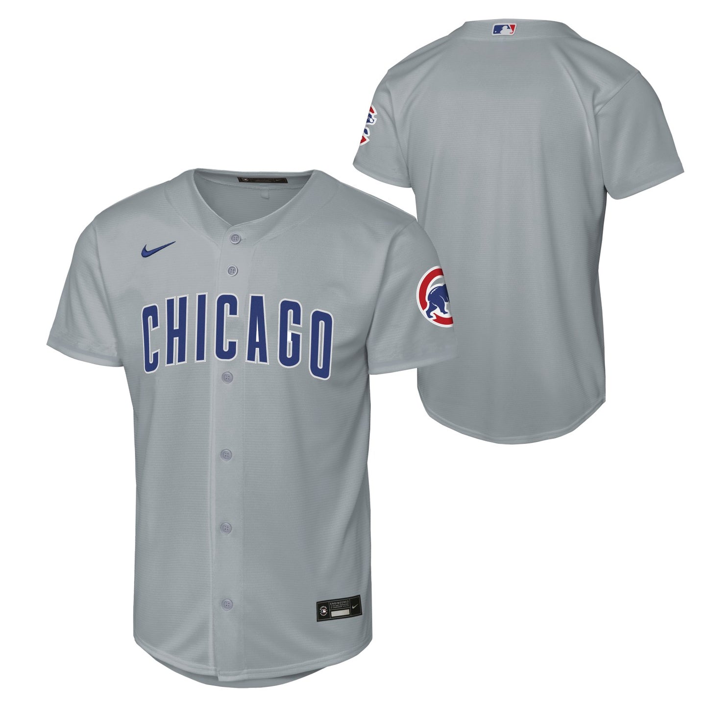 Chicago Cubs Nike Youth Grey Road Homerun Jersey