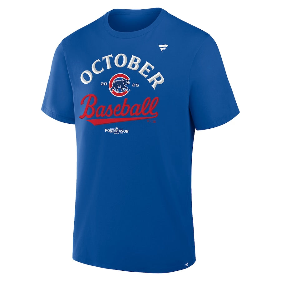 Chicago Cubs October Baseball 2025 MLB Postseason Locker Room T-Shirt