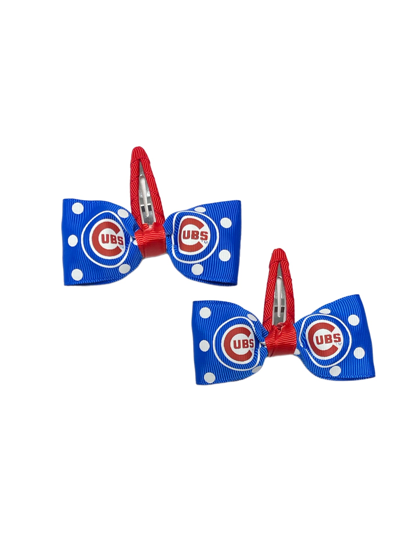 Chicago Cubs Polka Dot Clippies