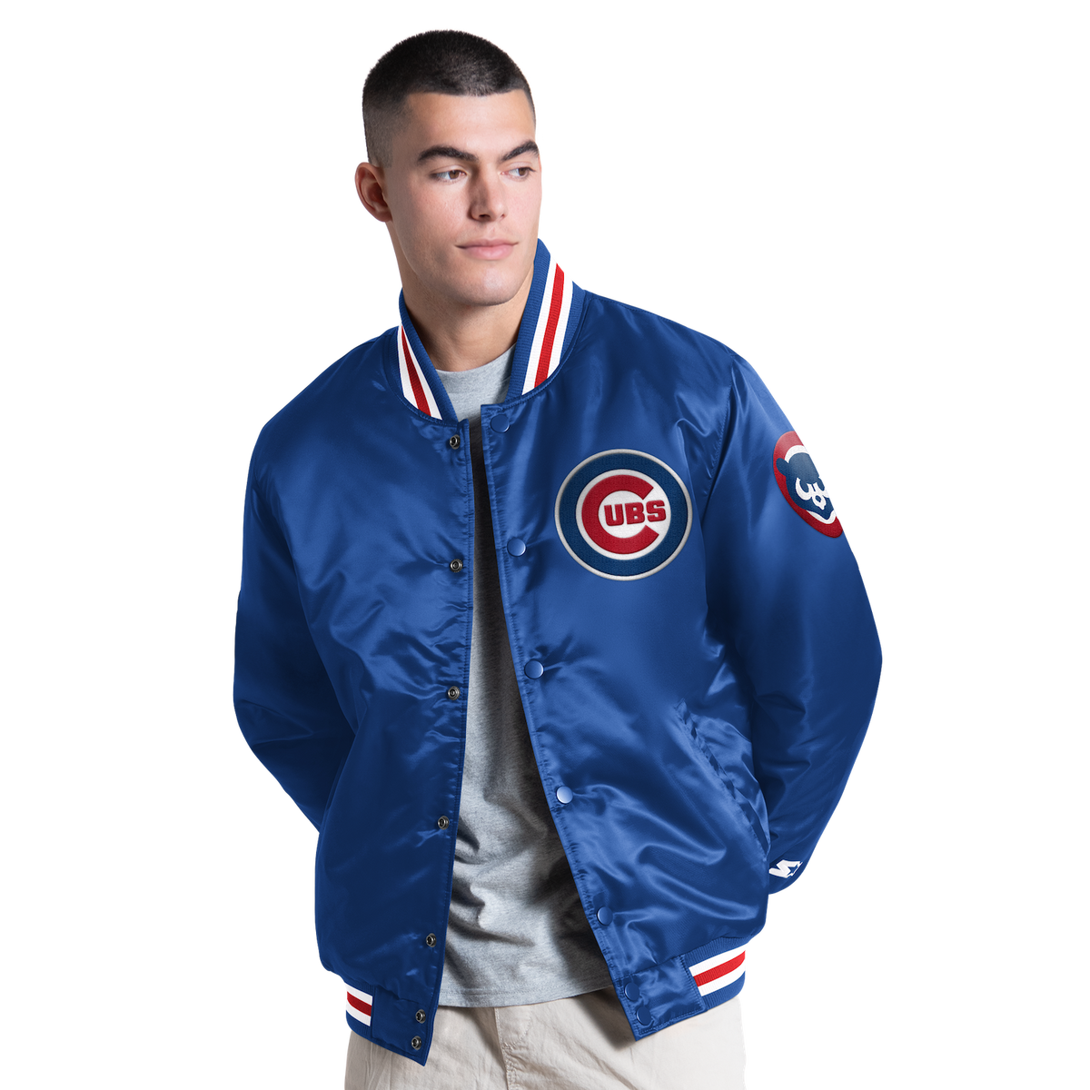 Chicago Cubs Primary Logo Royal Men's Starter Jacket