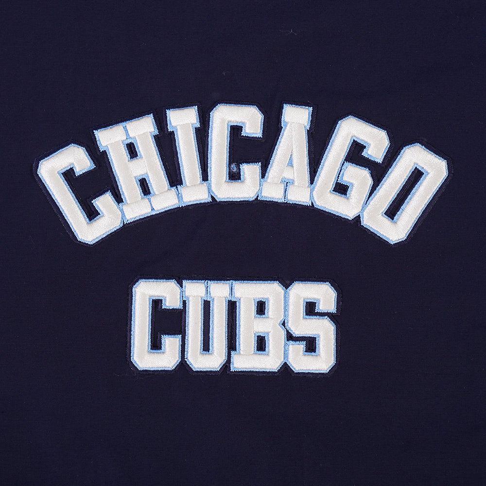 Chicago Cubs Pro Standard Navy Full Zip Woven Rock Bear Windbreaker