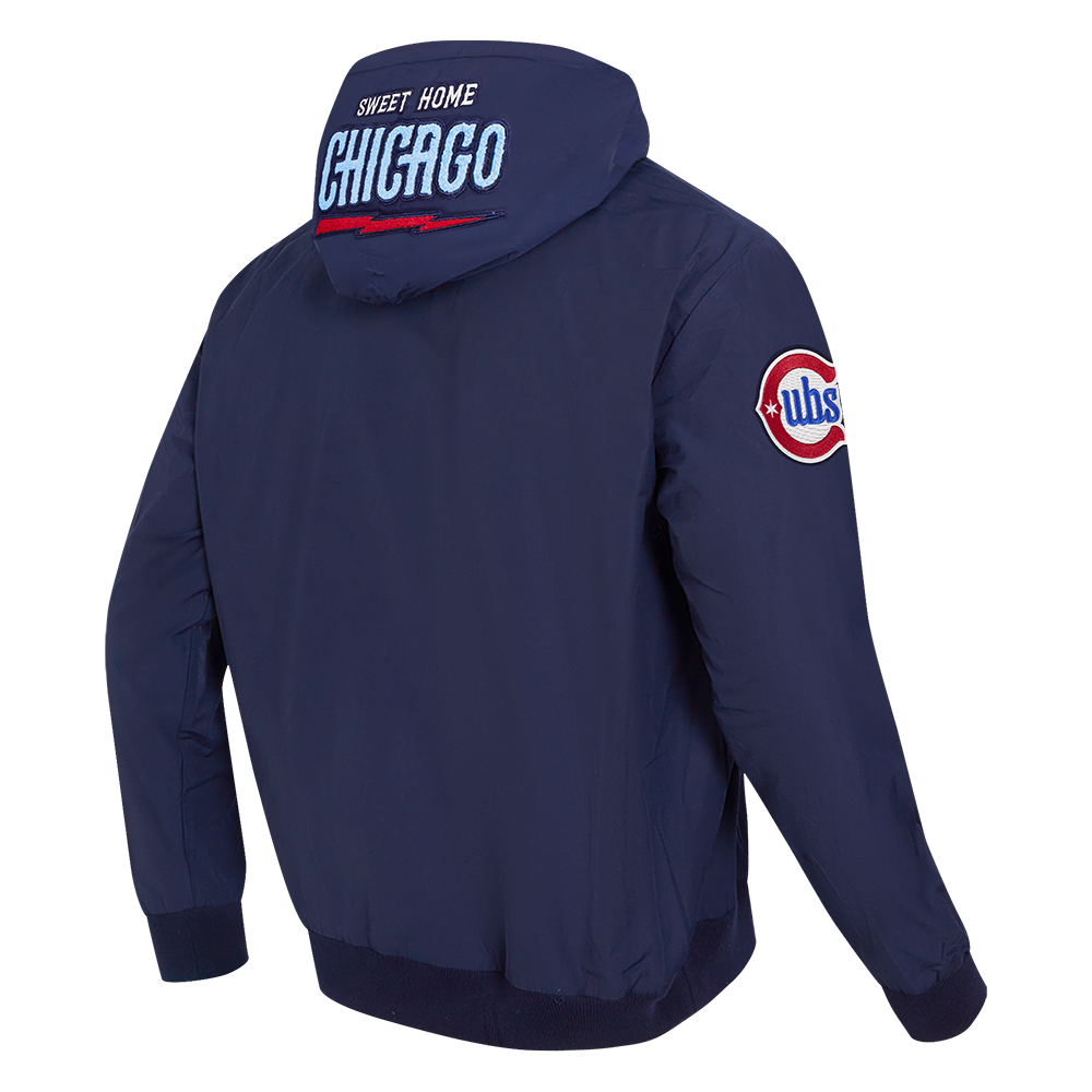 Chicago Cubs Pro Standard Navy Full Zip Woven Rock Bear Windbreaker